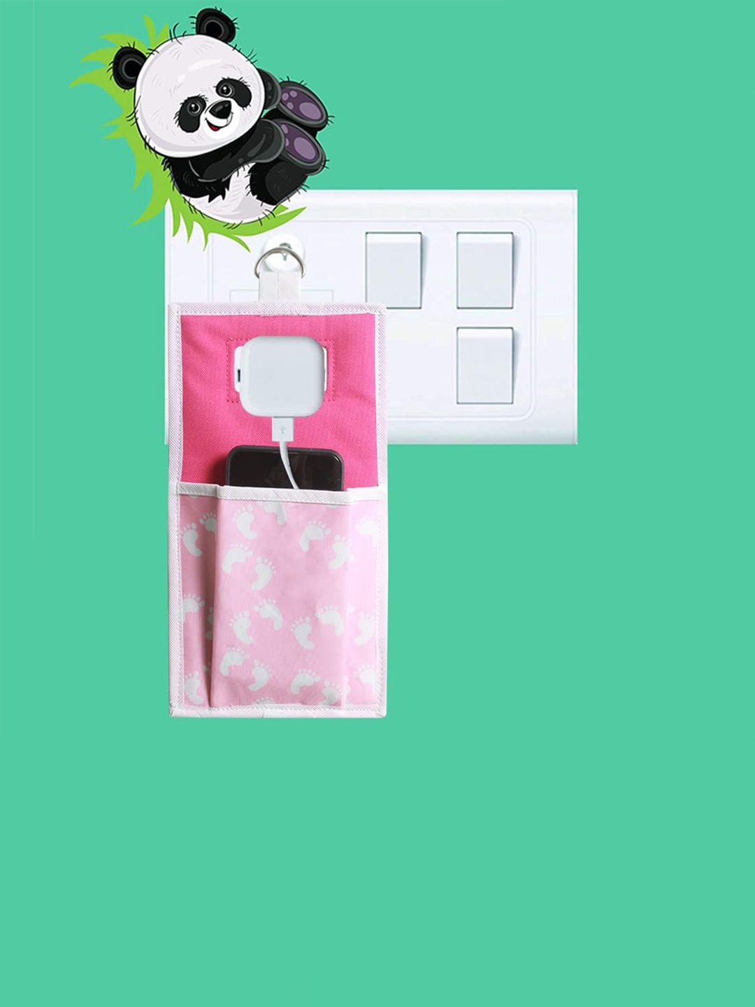 

prettykrafts Pink Printed Reusable Multi-Utility Organisers