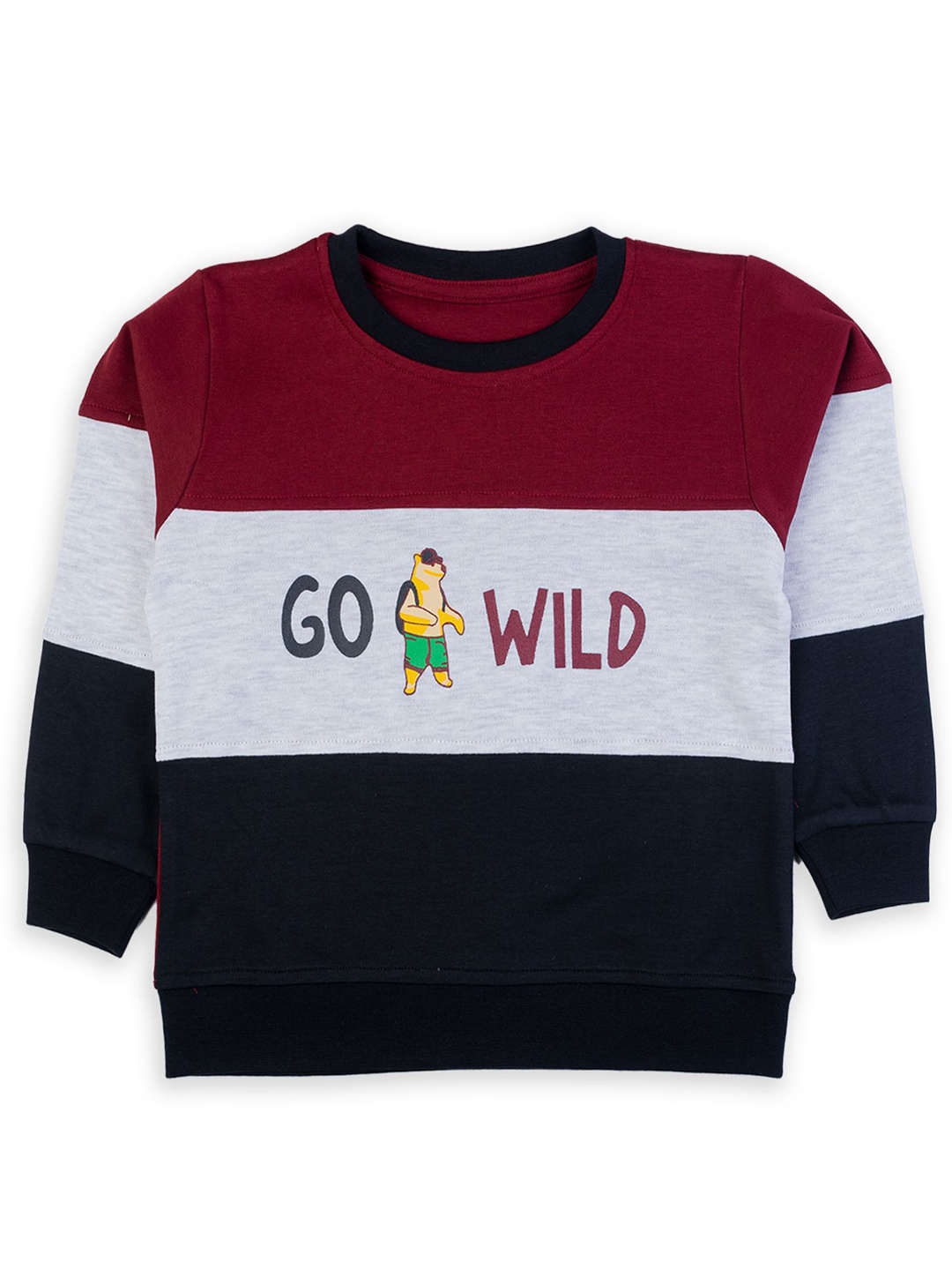 

Cutopies Boys Colourblocked Sweatshirt, Maroon