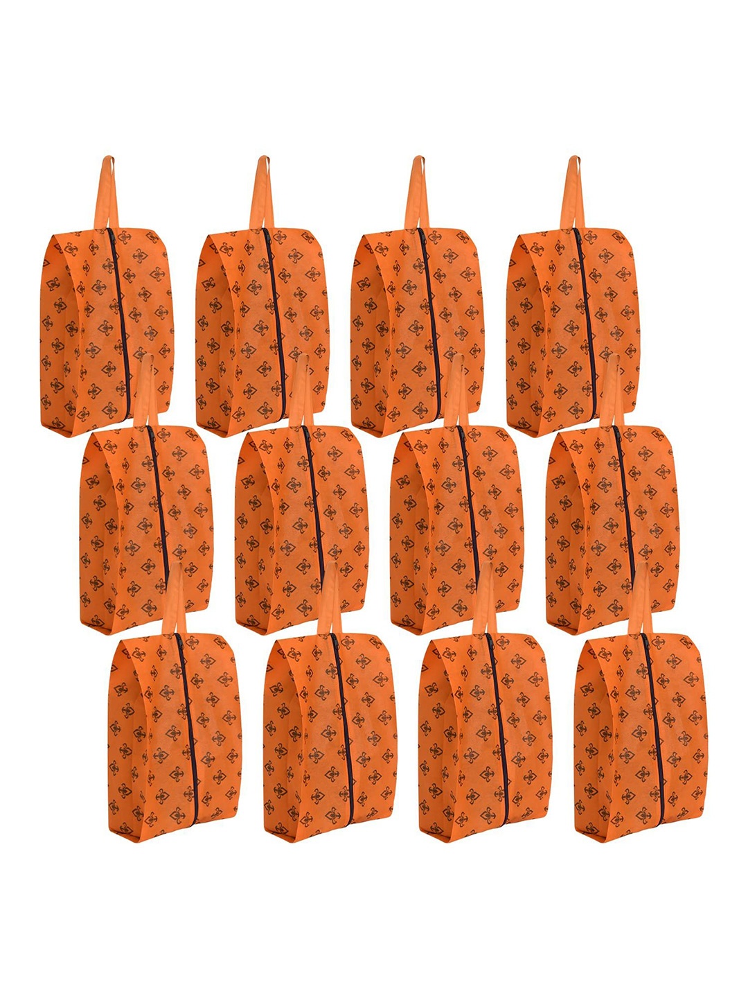 

prettykrafts Orange 12 Pieces Reusable Multi-Utility Organisers