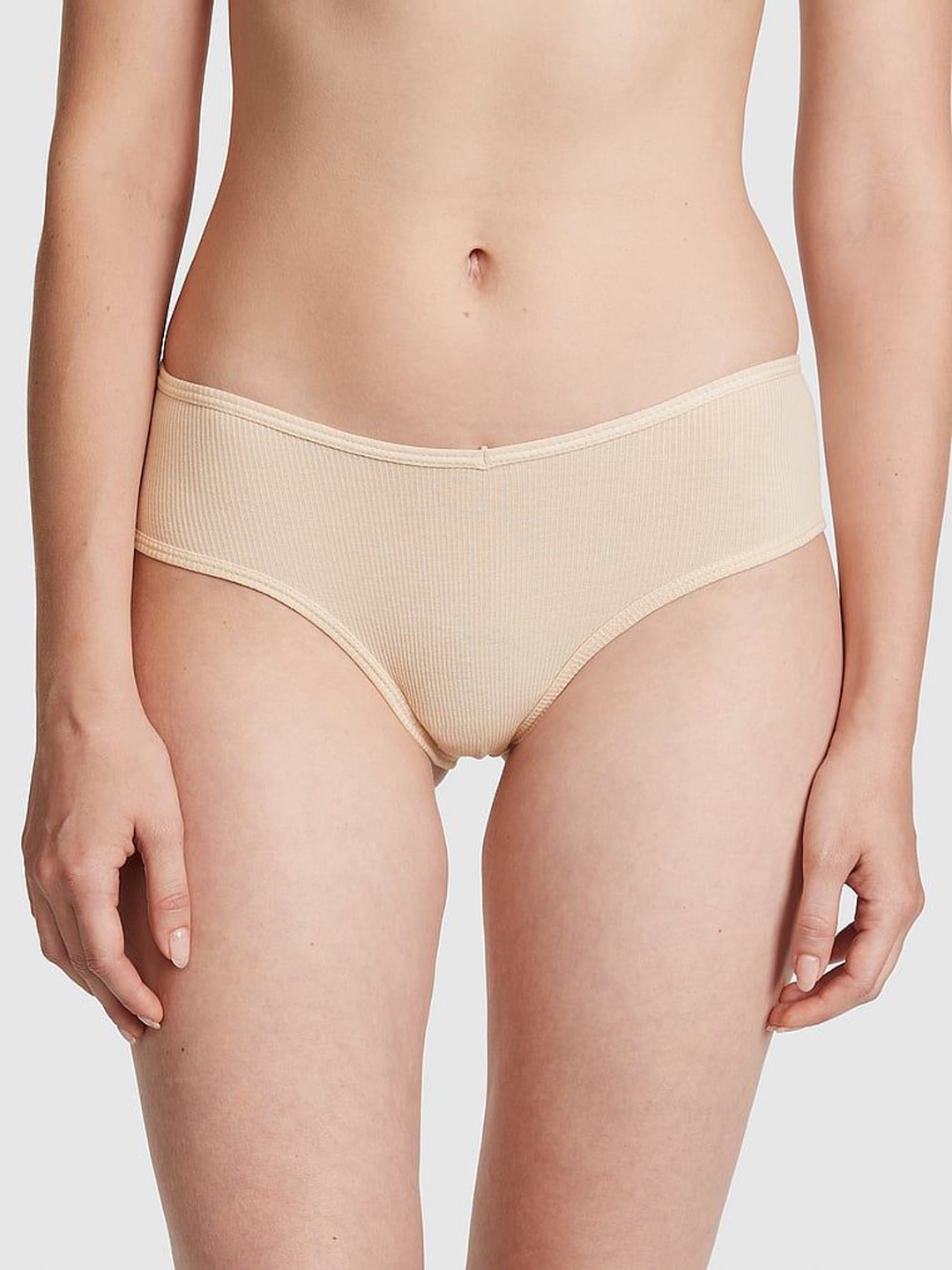 

Victoria's Secret Cotton Low Rise Basic Briefs1115303539H6, Beige