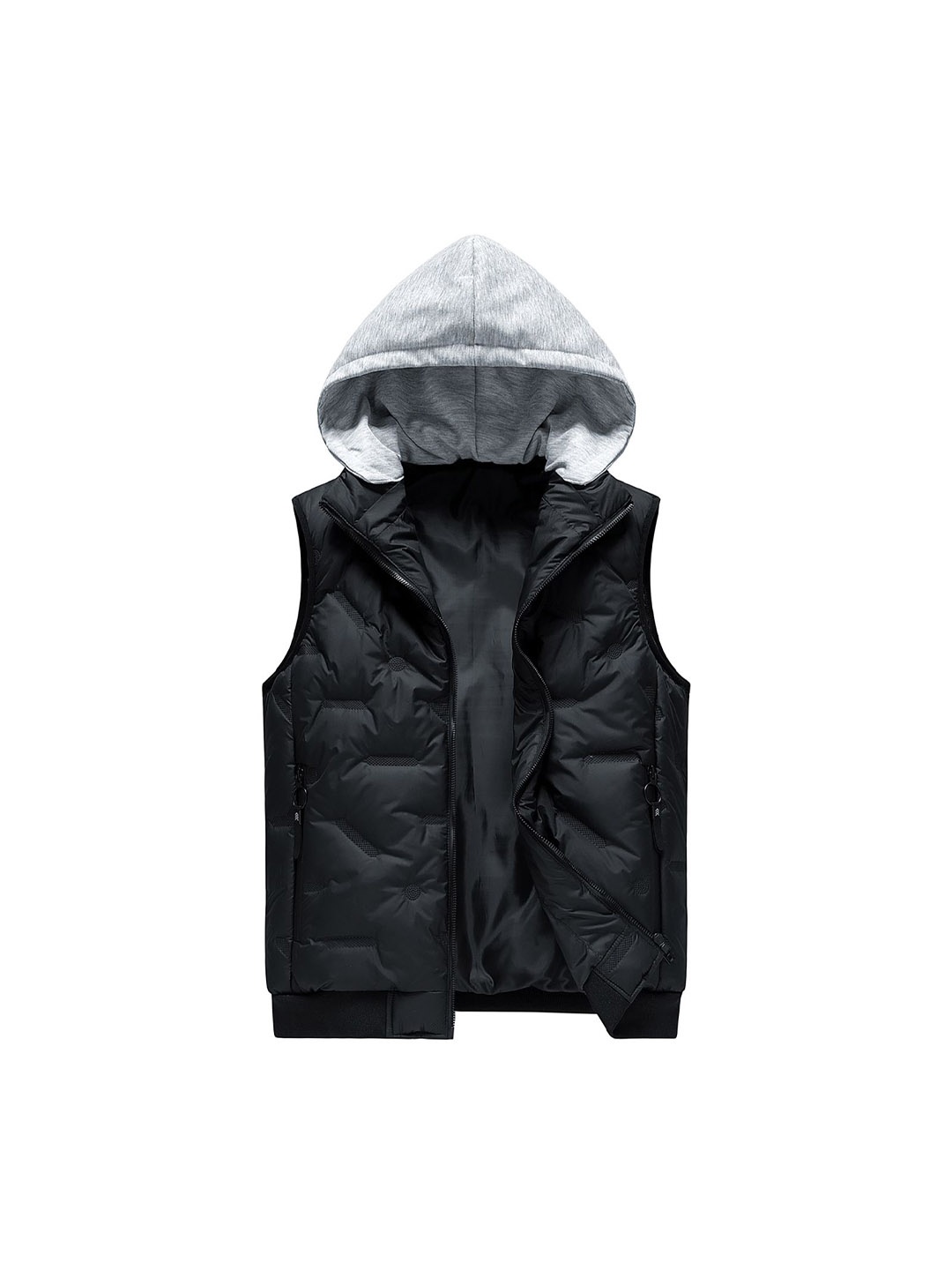 

StyleCast x Revolte Men Colourblocked Windcheater Padded Jacket, Black