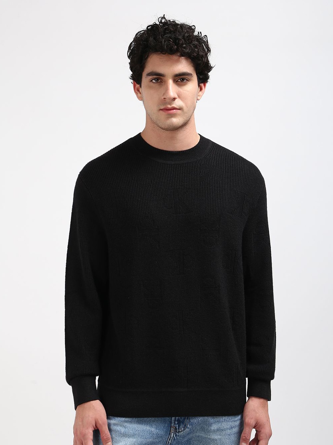 

Calvin Klein Jeans Men Long Sleeves Pullover, Black