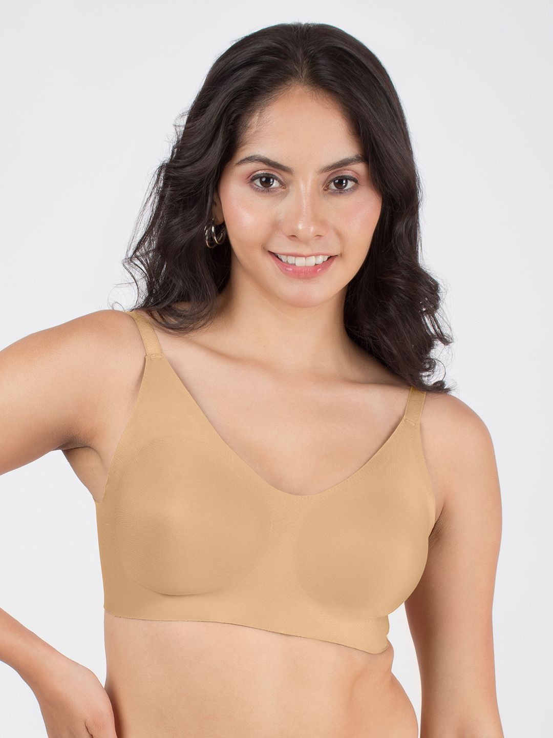 

Dressberry Seamless Bonded InvisiBra, Beige