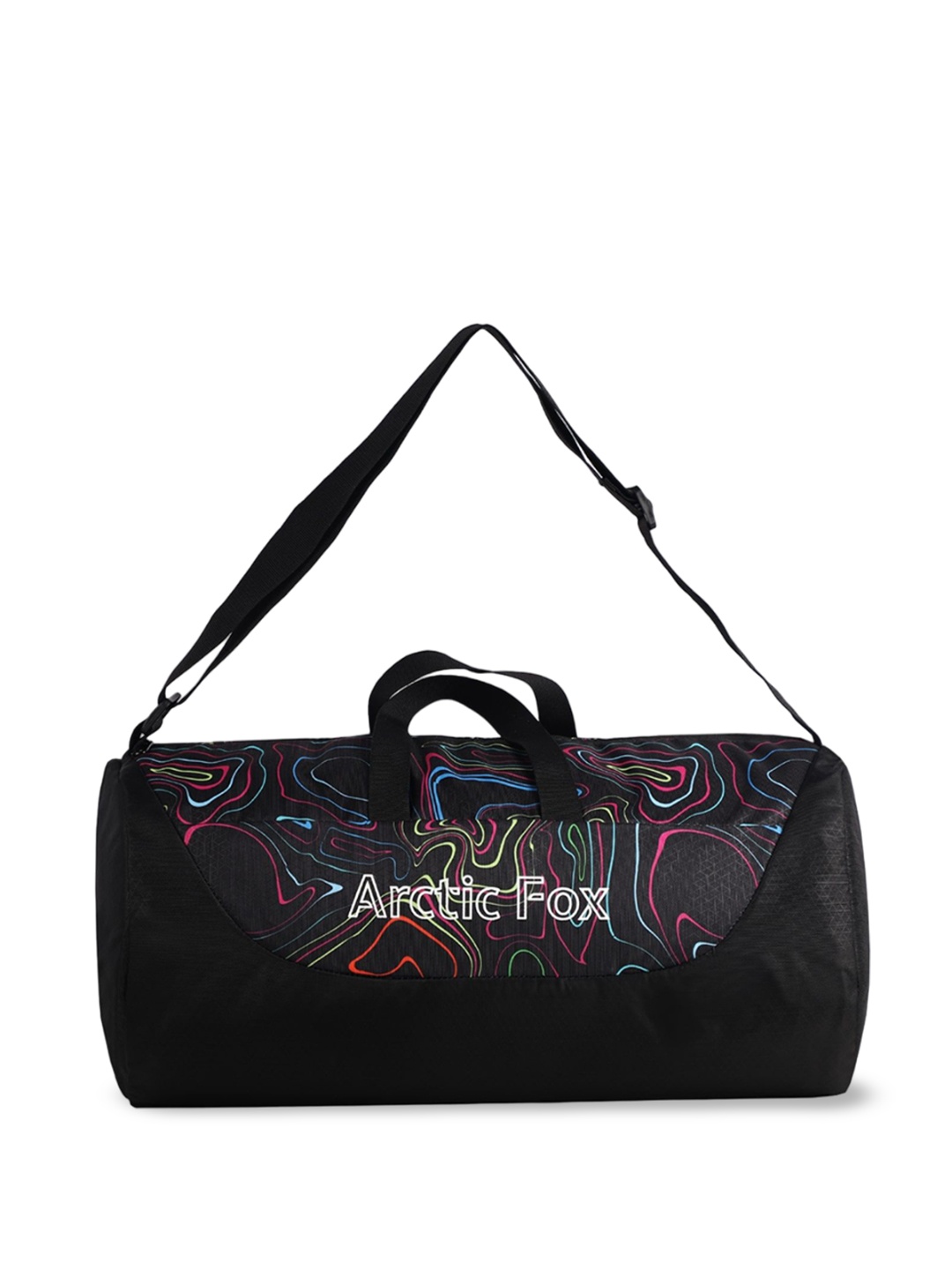 

Arctic Fox Colourblocked Small Foldable Casual Duffel Bag, Black
