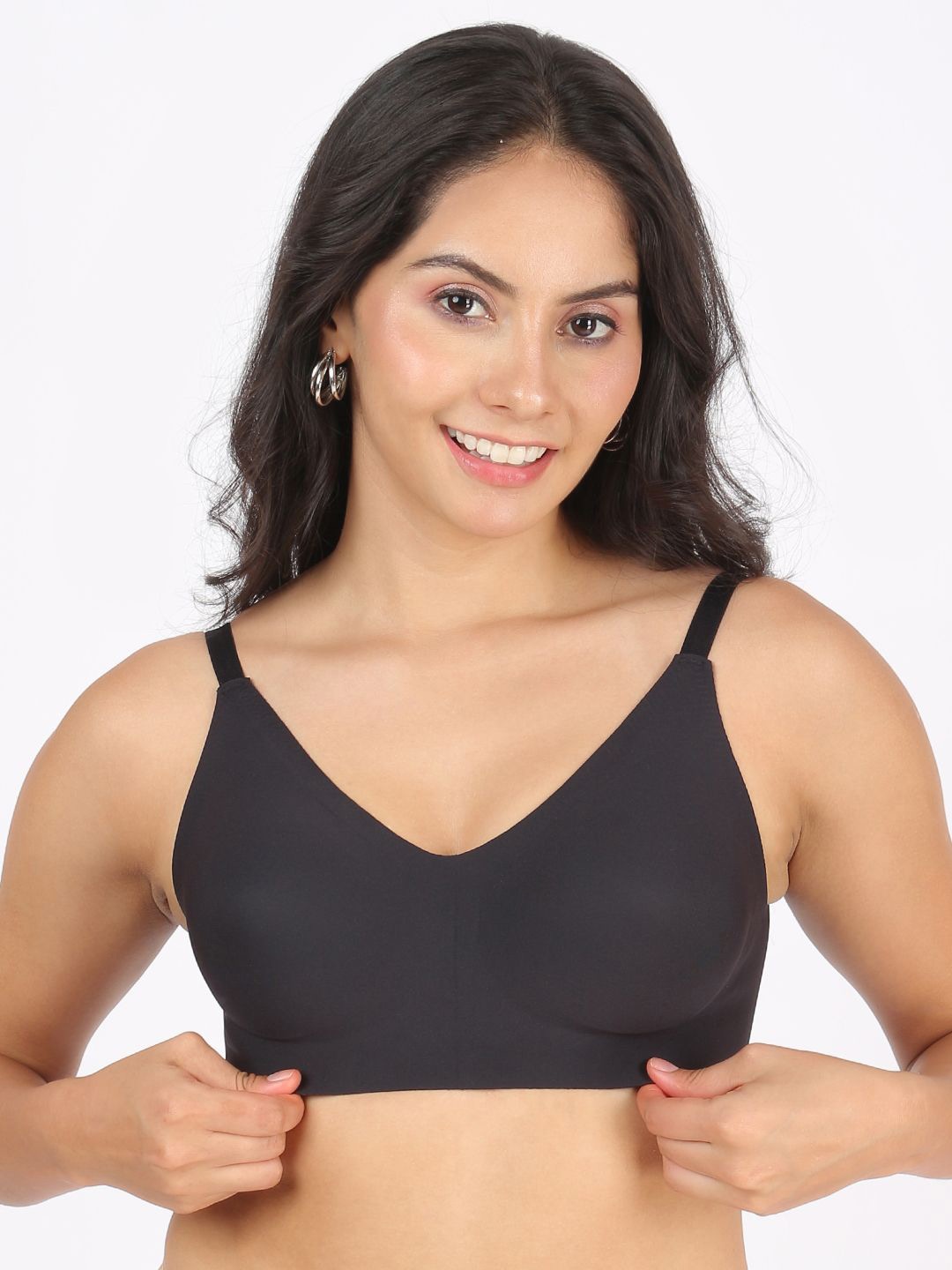 

Dressberry Seamless Bonded InvisiBra, Black