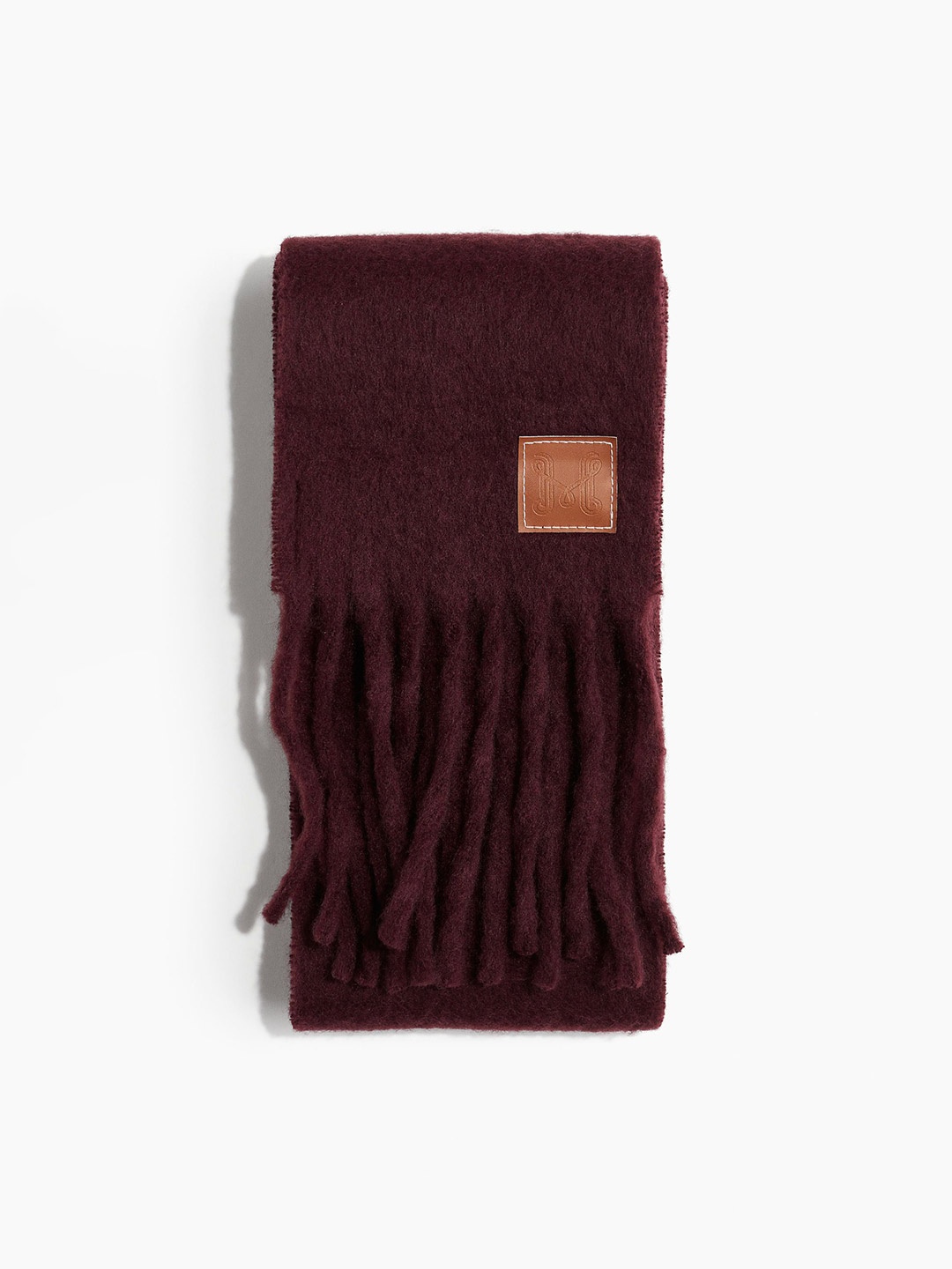 

H&M Fluffy Scarf, Brown