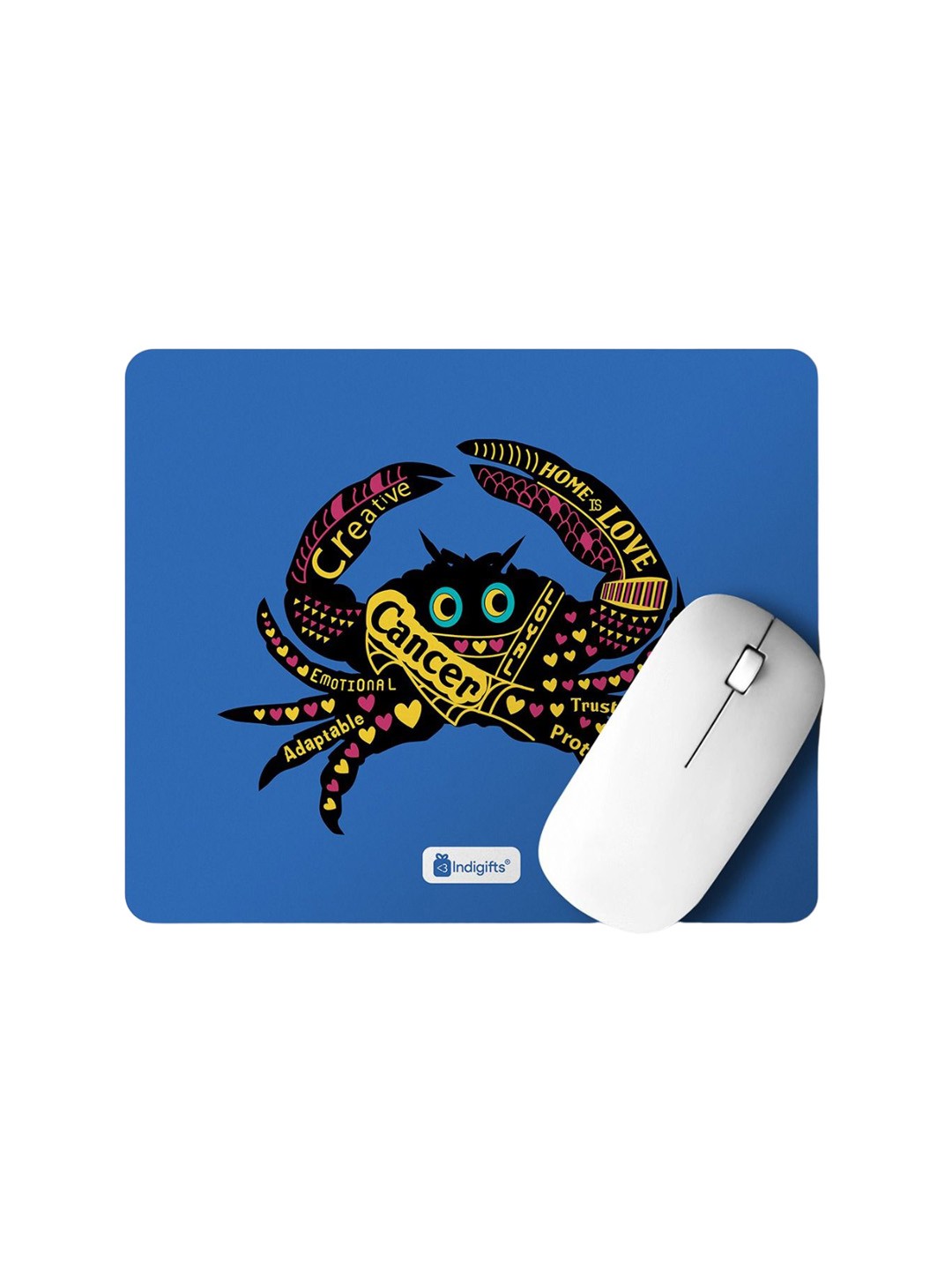

Indigifts Blue & Black Printed Mouse Pad