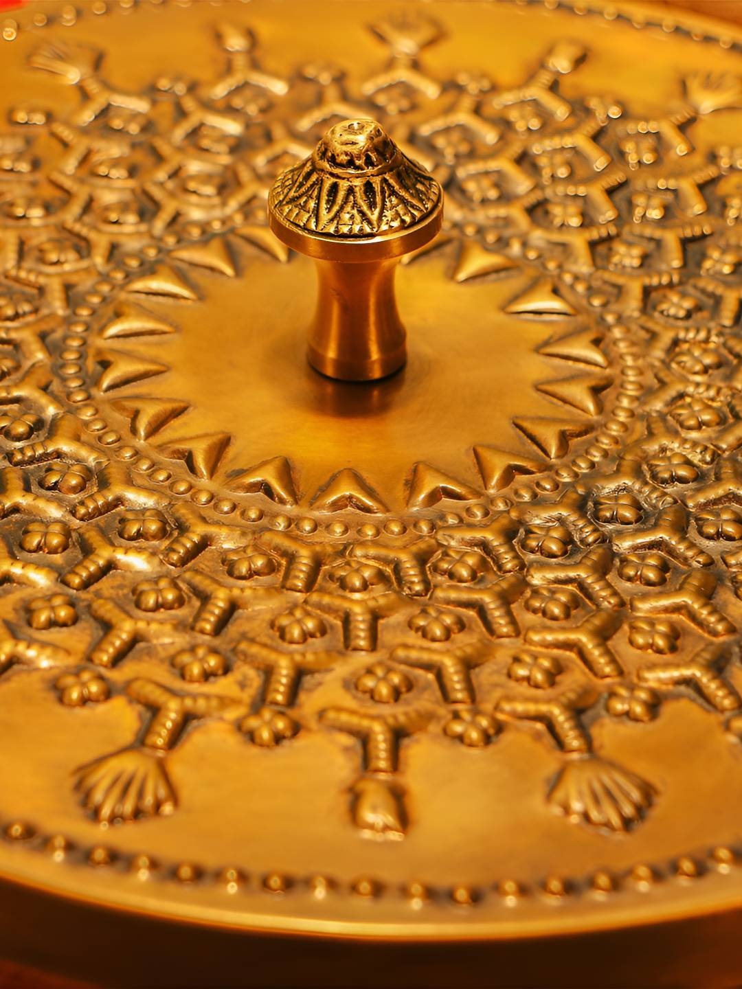 

Ambi Home Gold-Toned 2024 Brass 2 Pieces Roti Box