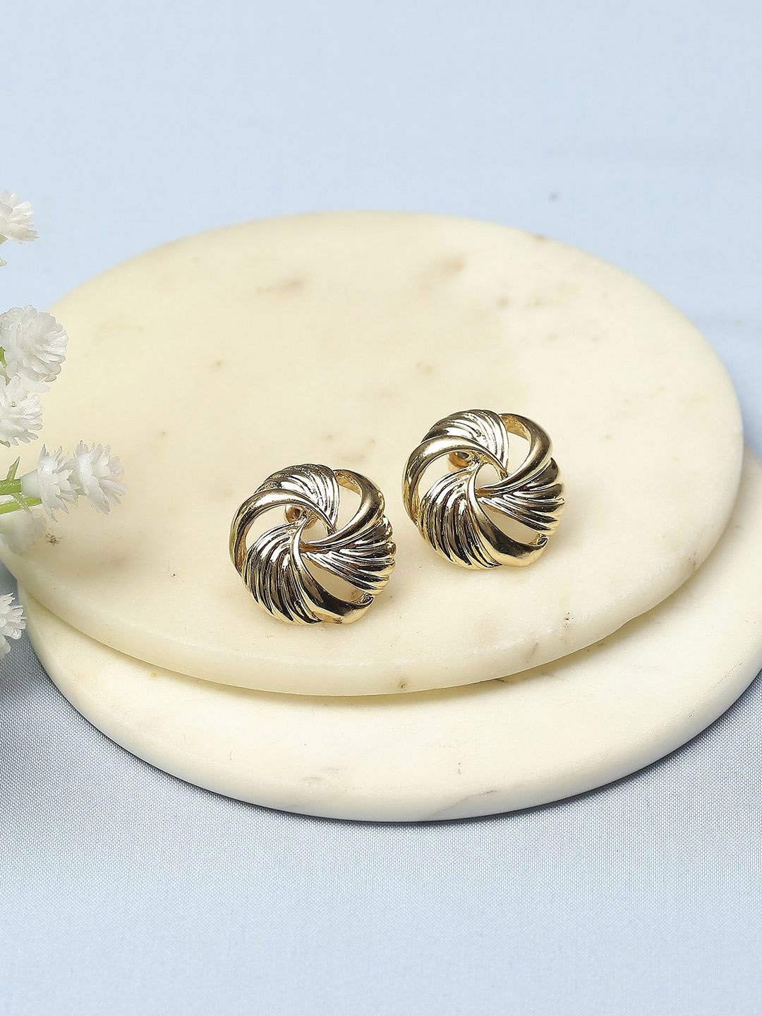 

Biba Gold Plated Contemporary Studs