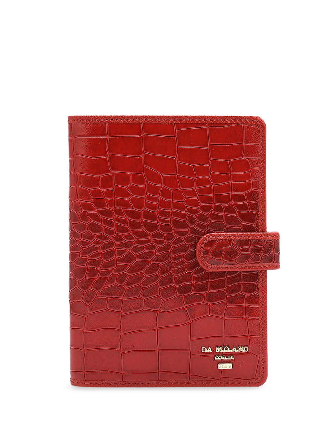 

Da Milano Textured Passport Cover Travel Accessory, Red