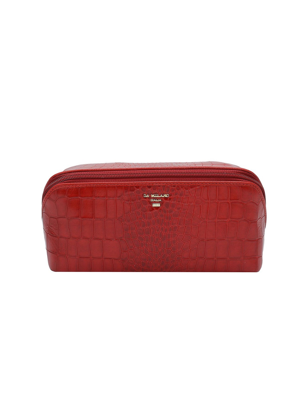 

Da Milano Textured Pouch Travel Accessory, Red