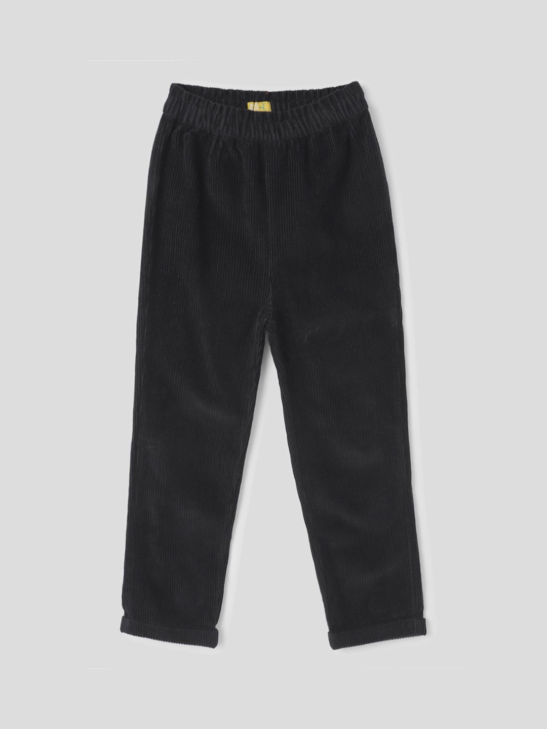 

Somersault Boys Relaxed High-Rise Corduroy Trousers, Black