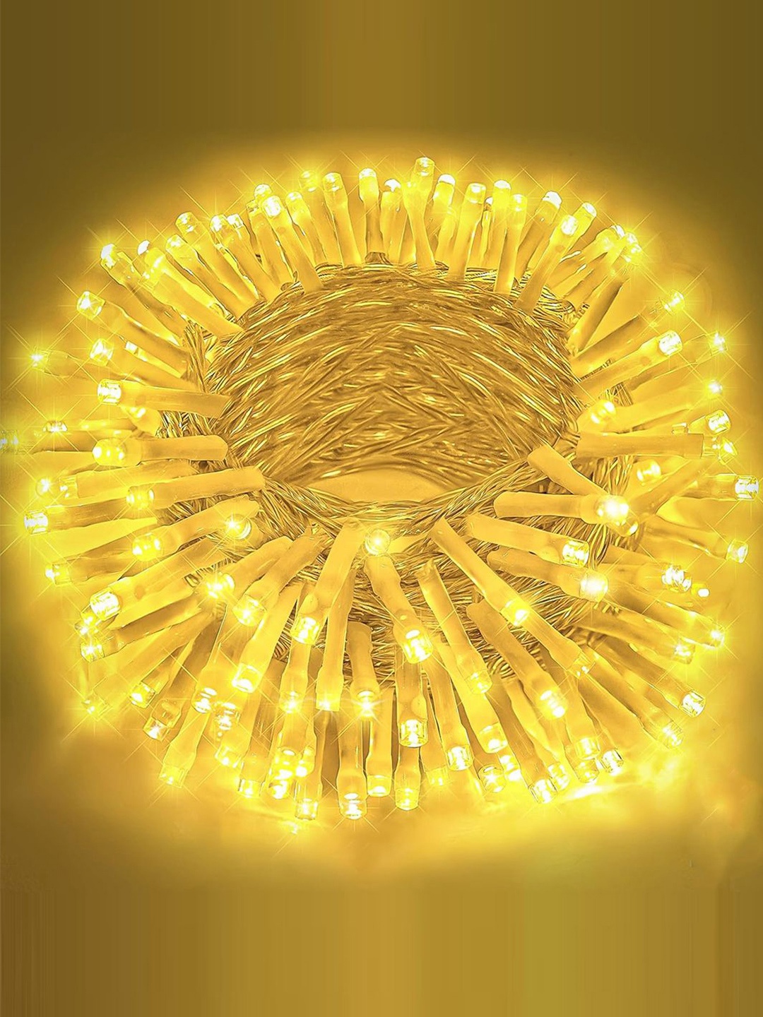 

Kuber Industries Yellow Rice Shape LED String Lights
