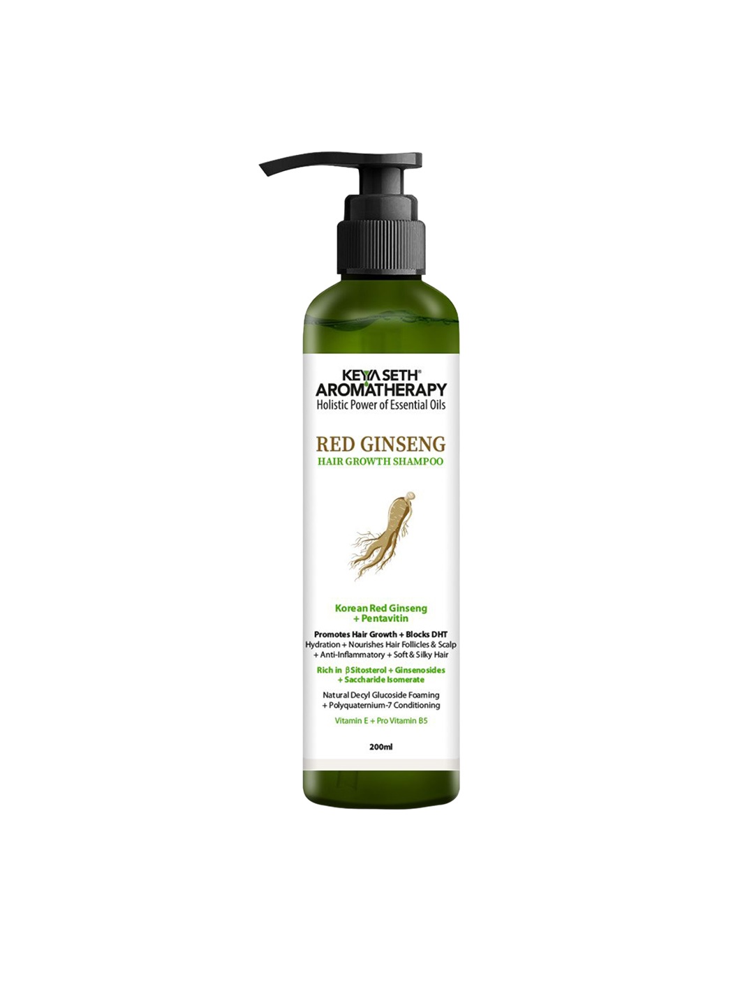 

KEYA SETH Red Ginseng Hair Growth Shampoo- 200 ml, Transparent