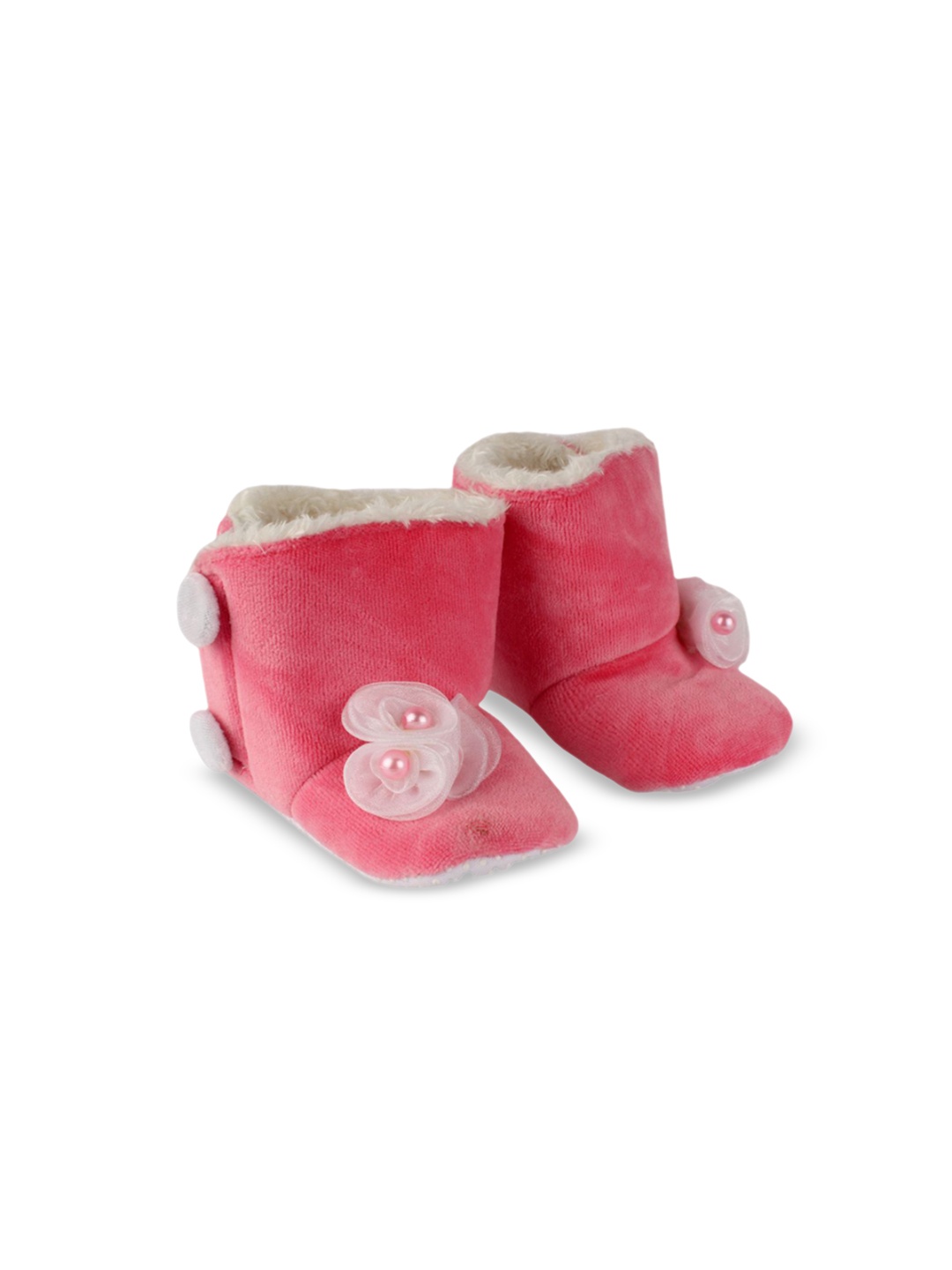 

Daizy Infant Girls Small Floral Design Booties, Pink