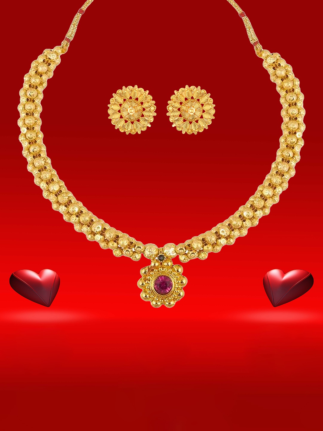 

Heer Collection Gold-Plated Jewellery Set