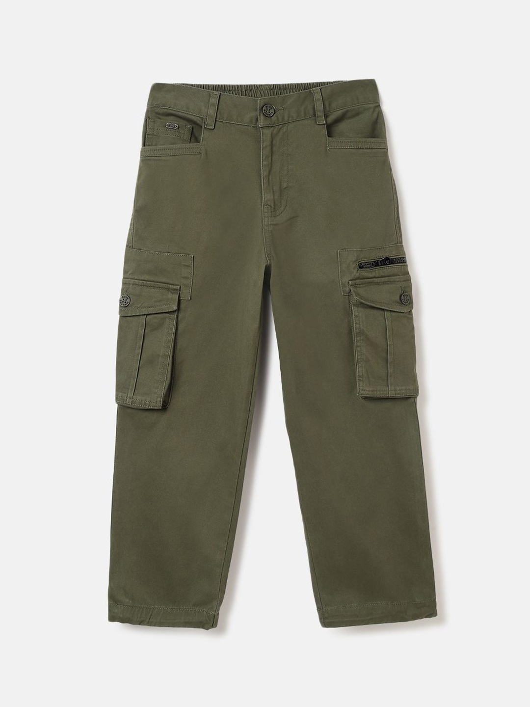

Blue Giraffe Boys Cargos Trousers, Olive