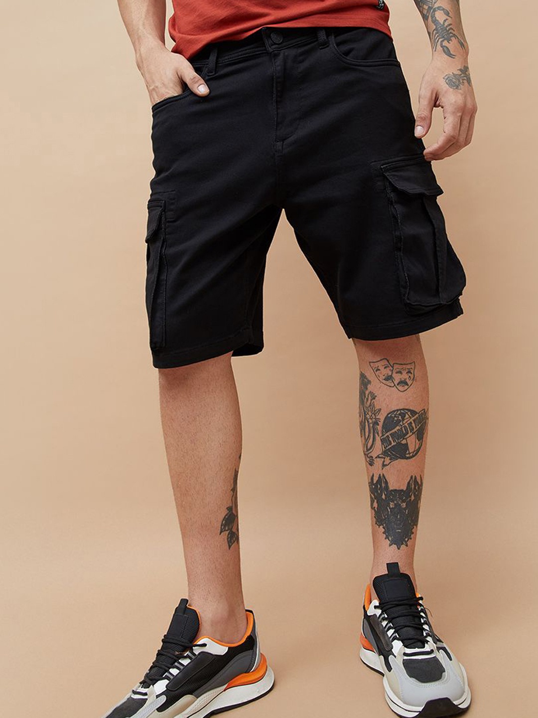 

Forca Men Cargo Shorts, Black