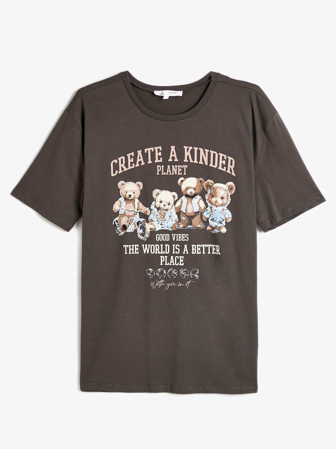 

Koton Women T-shirt, Grey