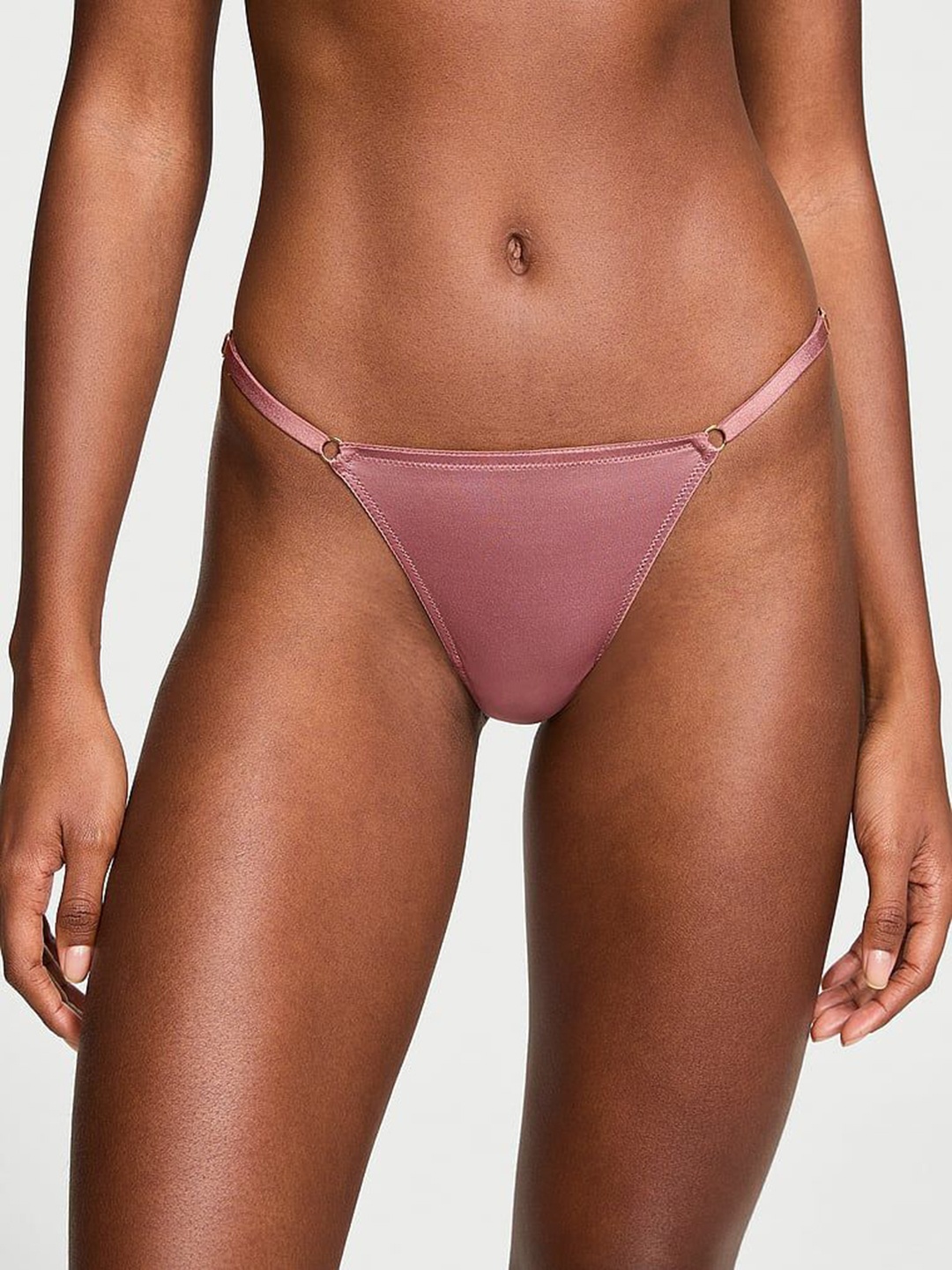 

Victoria's Secret Seamless Low-Rise Adjustable Thongs Briefs1122178491Q7, Pink