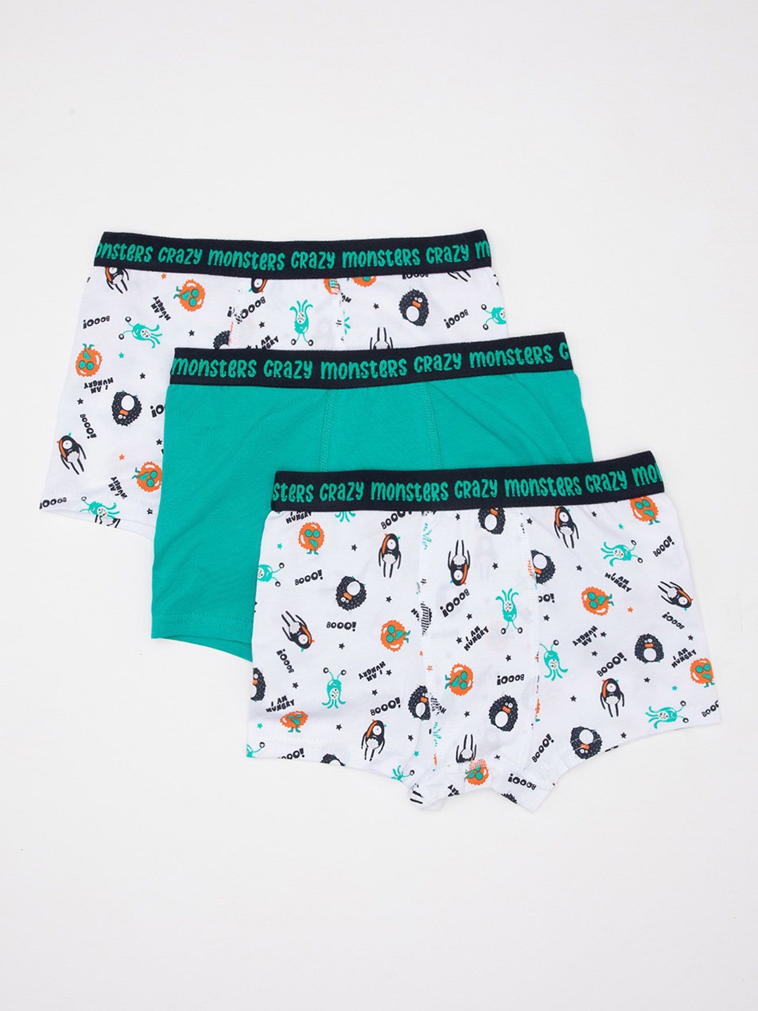 

DeFacto Kids Pack Of 3 Printed Trunk 234745597-WT34, White