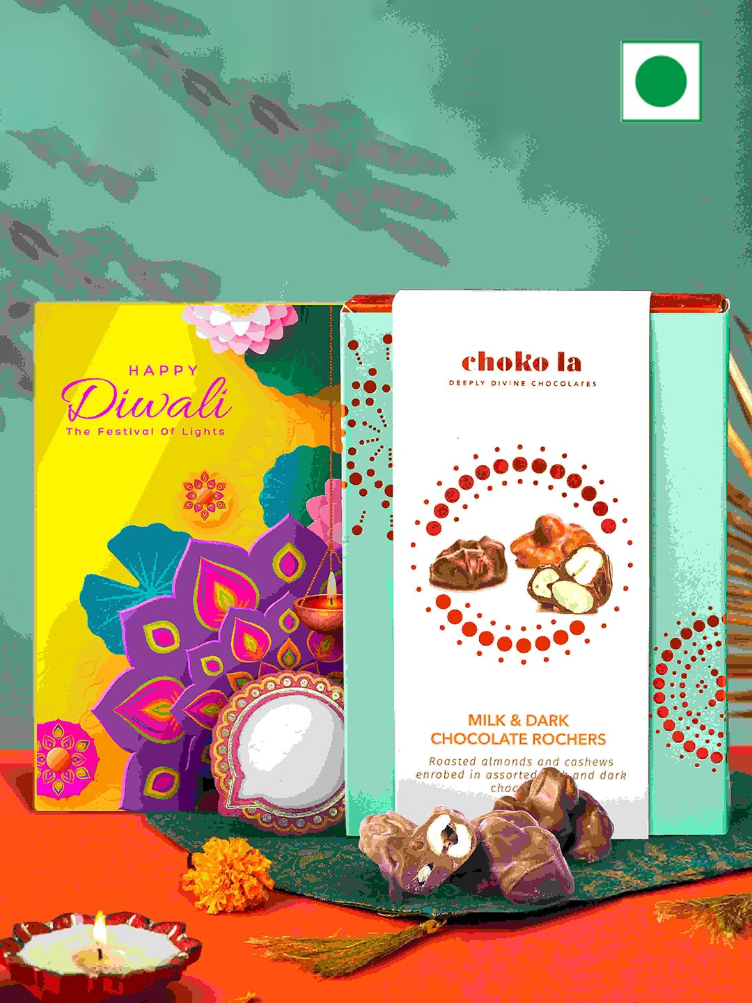 

choko la Set of 4 Rochers Diwali Hamper, Na