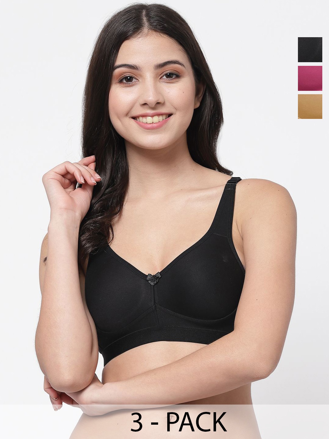 

College Girl Bra Full Coverage Lightly Padded, Black