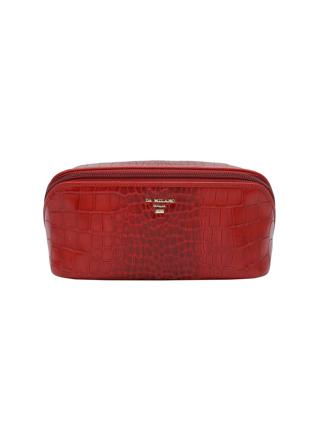 

Da Milano Textured Pouch Travel Accessory, Red