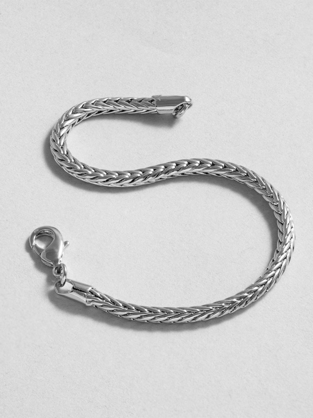 

BLACK MAMBA Men Link Bracelet, Silver