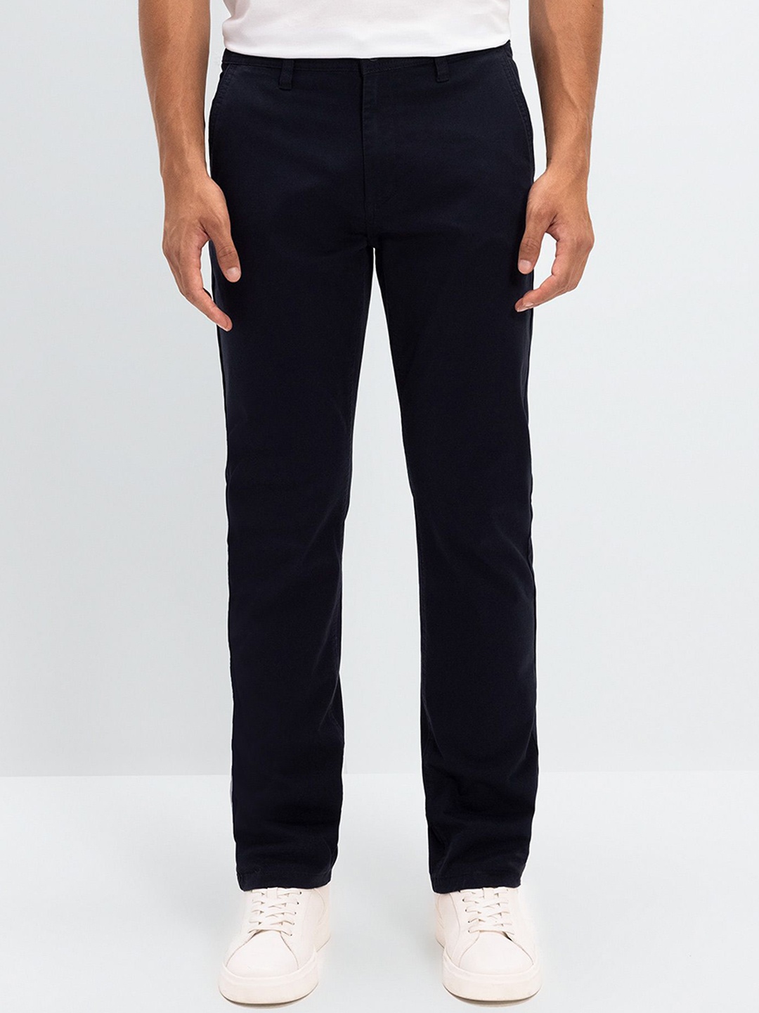 

DeFacto Men Mid-Rise Regular Trousers, Na