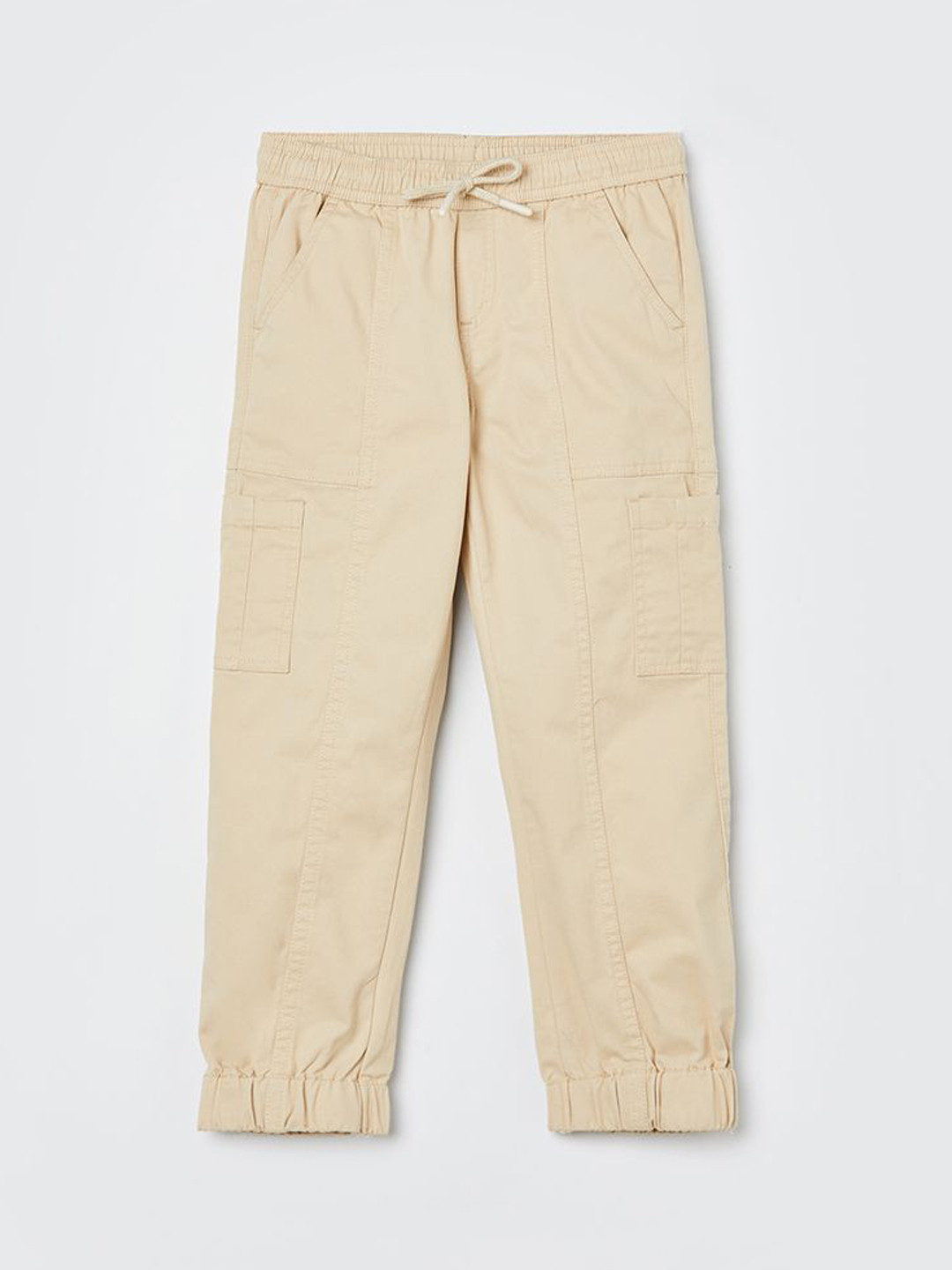 

Fame Forever by Lifestyle Boys Mid-Rise Joggers Trousers, Cream