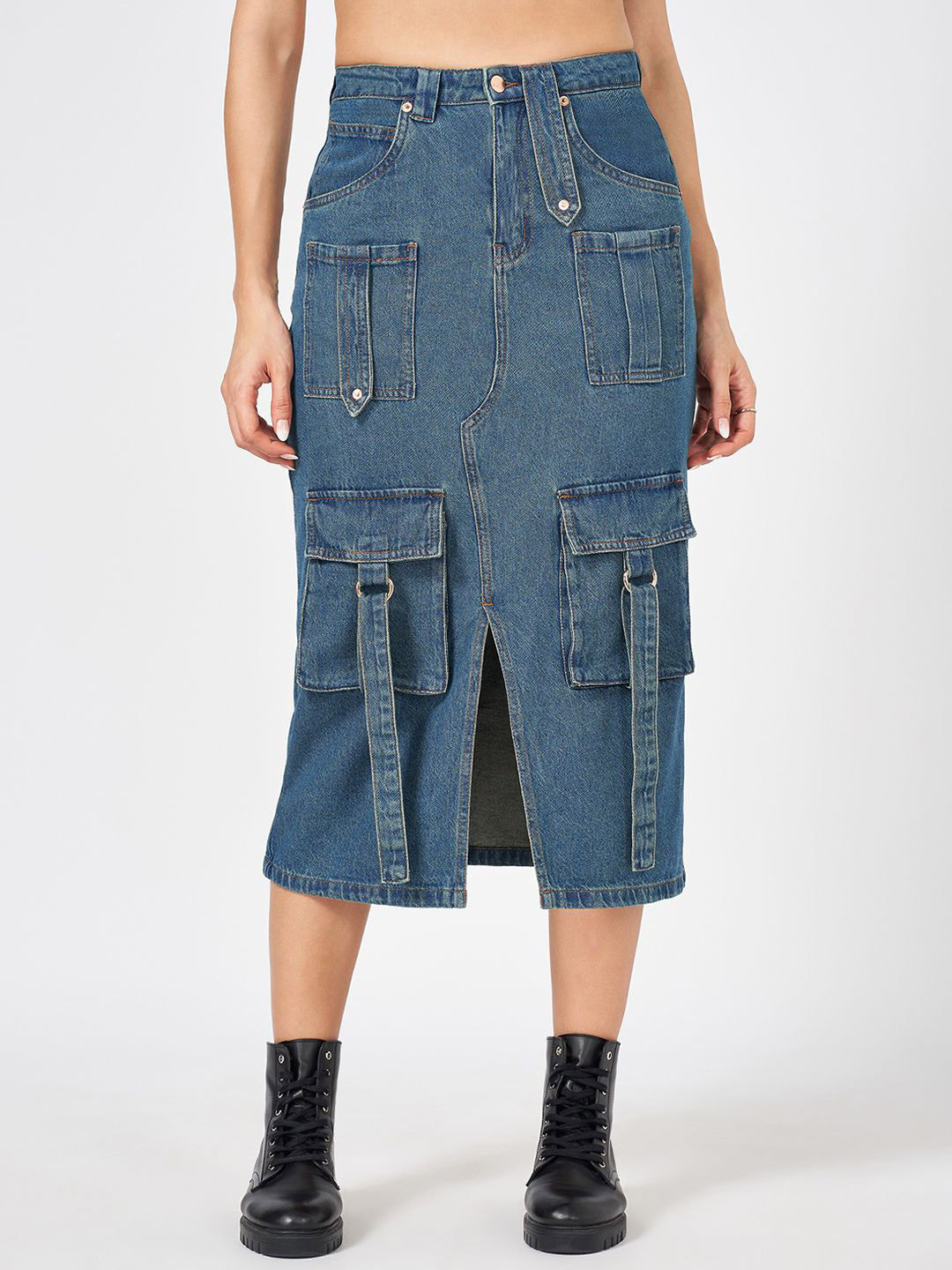 

SF JEANS by Pantaloons Women High-Rise Shorts, Blue