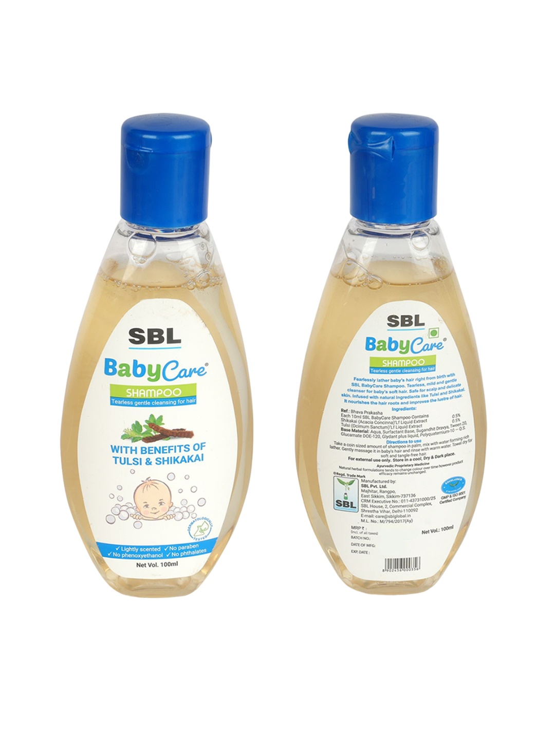 

SBL Baby Care Shampoo With Tulsi & Shikakai - 100 ml, White