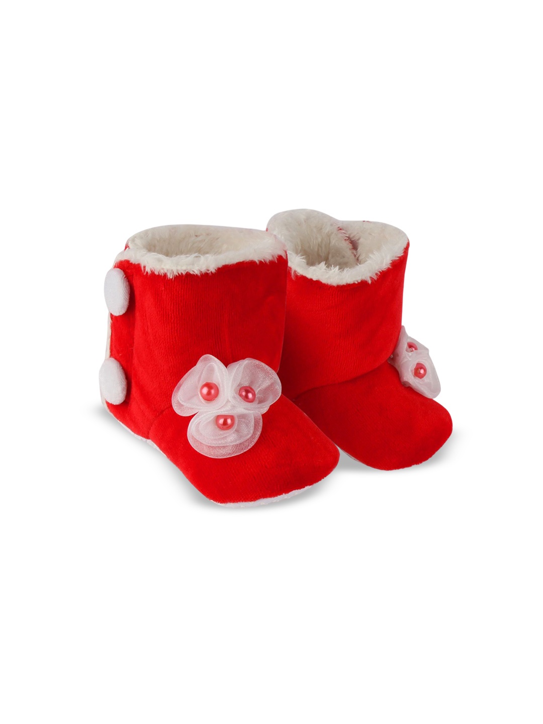 

Daizy Kids Soft Long Booties, Red