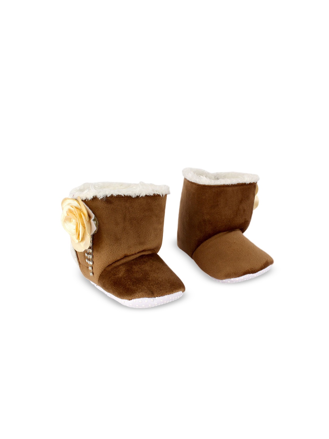 

Daizy Kids Girls Soft Long Booties, Brown