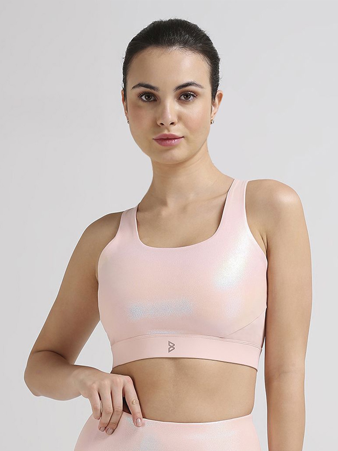

BODD ACTIVE Full Coverage Sports Bra, Peach