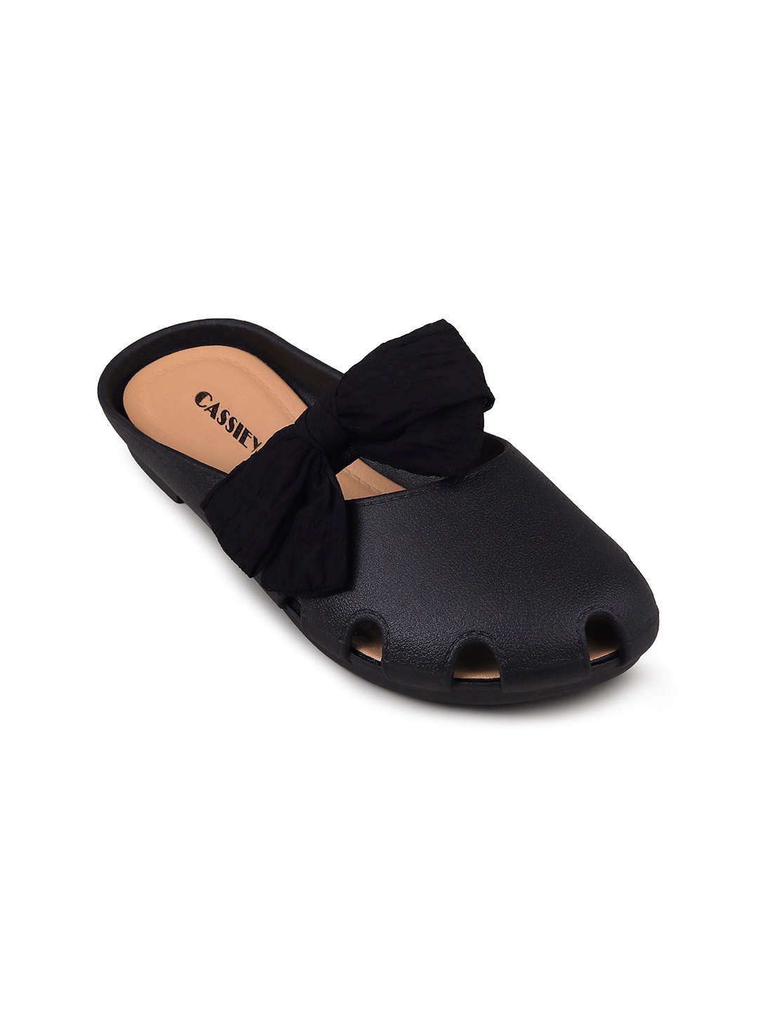 

CASSIEY Women Rubber Clogs, Black