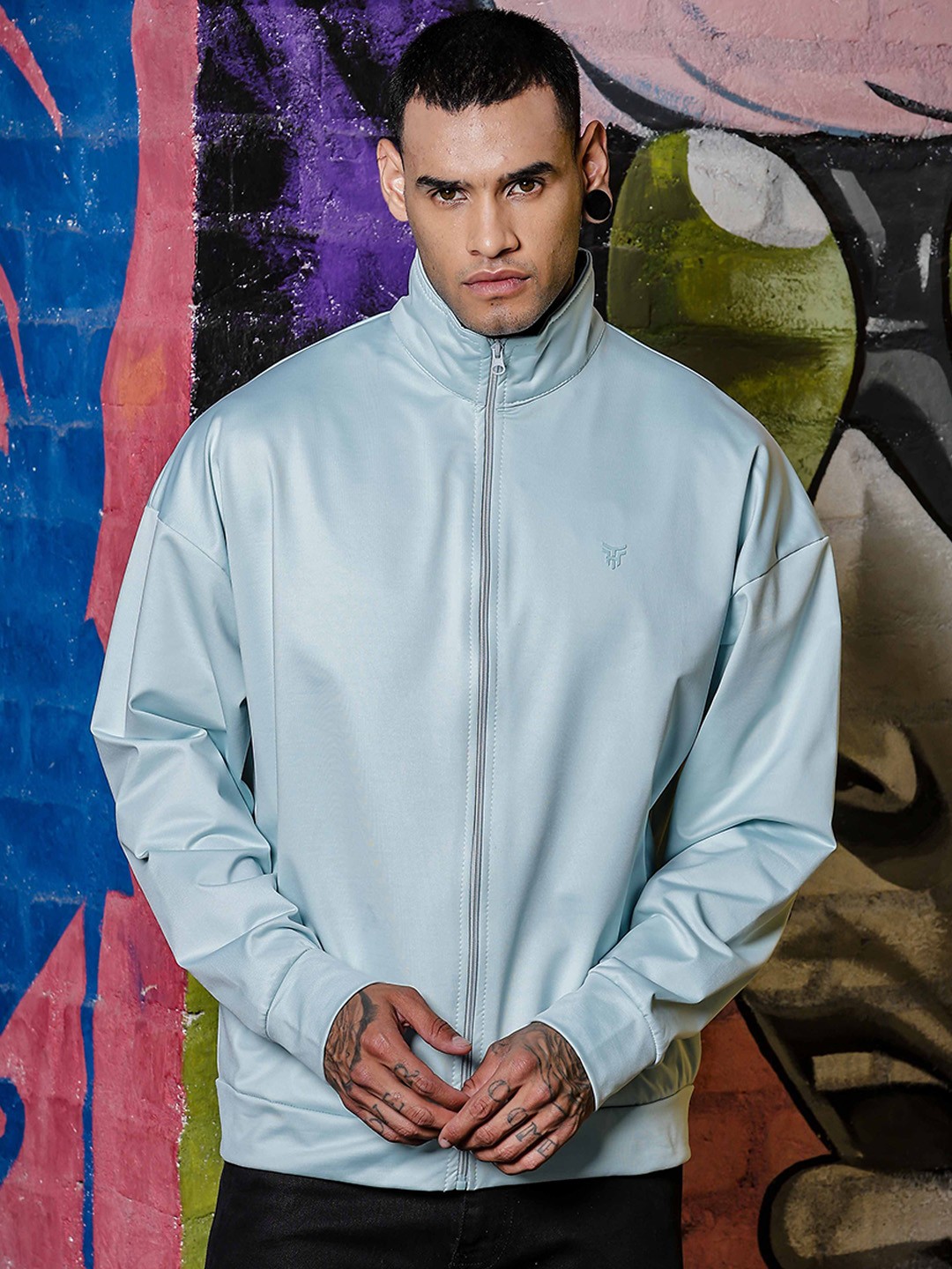 

TOMHIDDLE Men Bomber Jacket, Grey