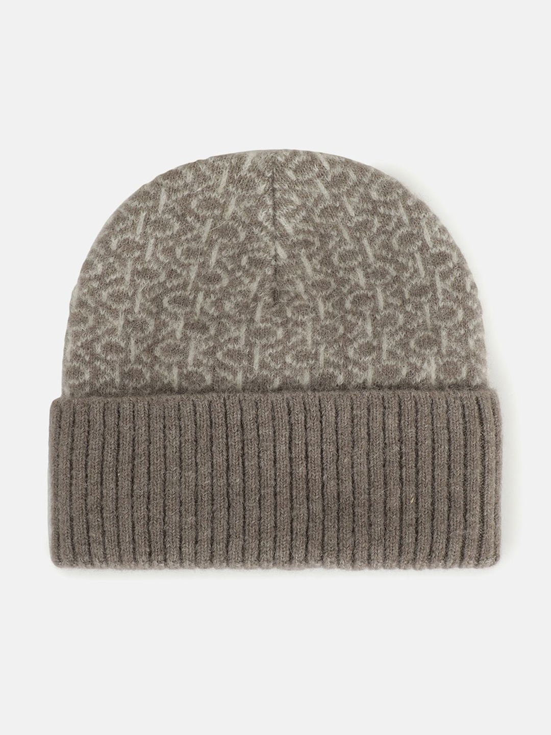 

Calvin Klein Men Self Design Beanie, Grey