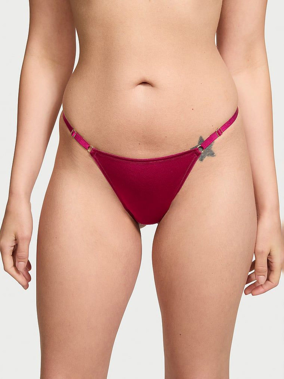 

Victoria's Secret Women Adjustable V-String Thong Brief, Red