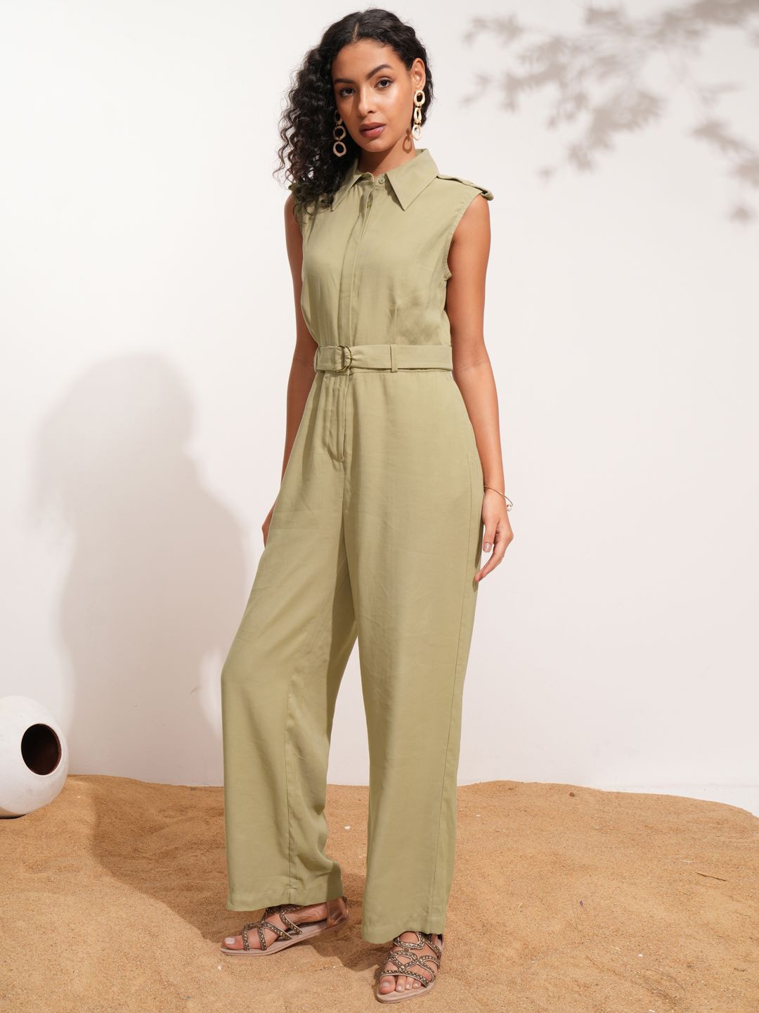 

Tokyo Talkies Basic Jumpsuit, Beige