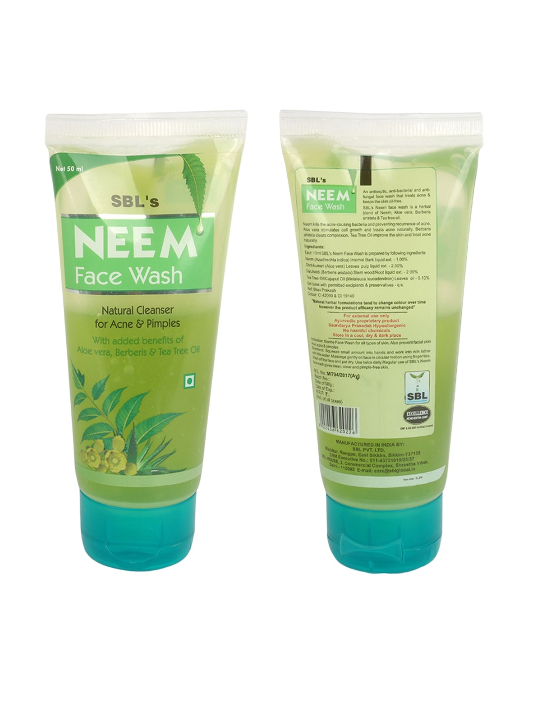 

SBL's Neem Face Wash -50 ml, Green