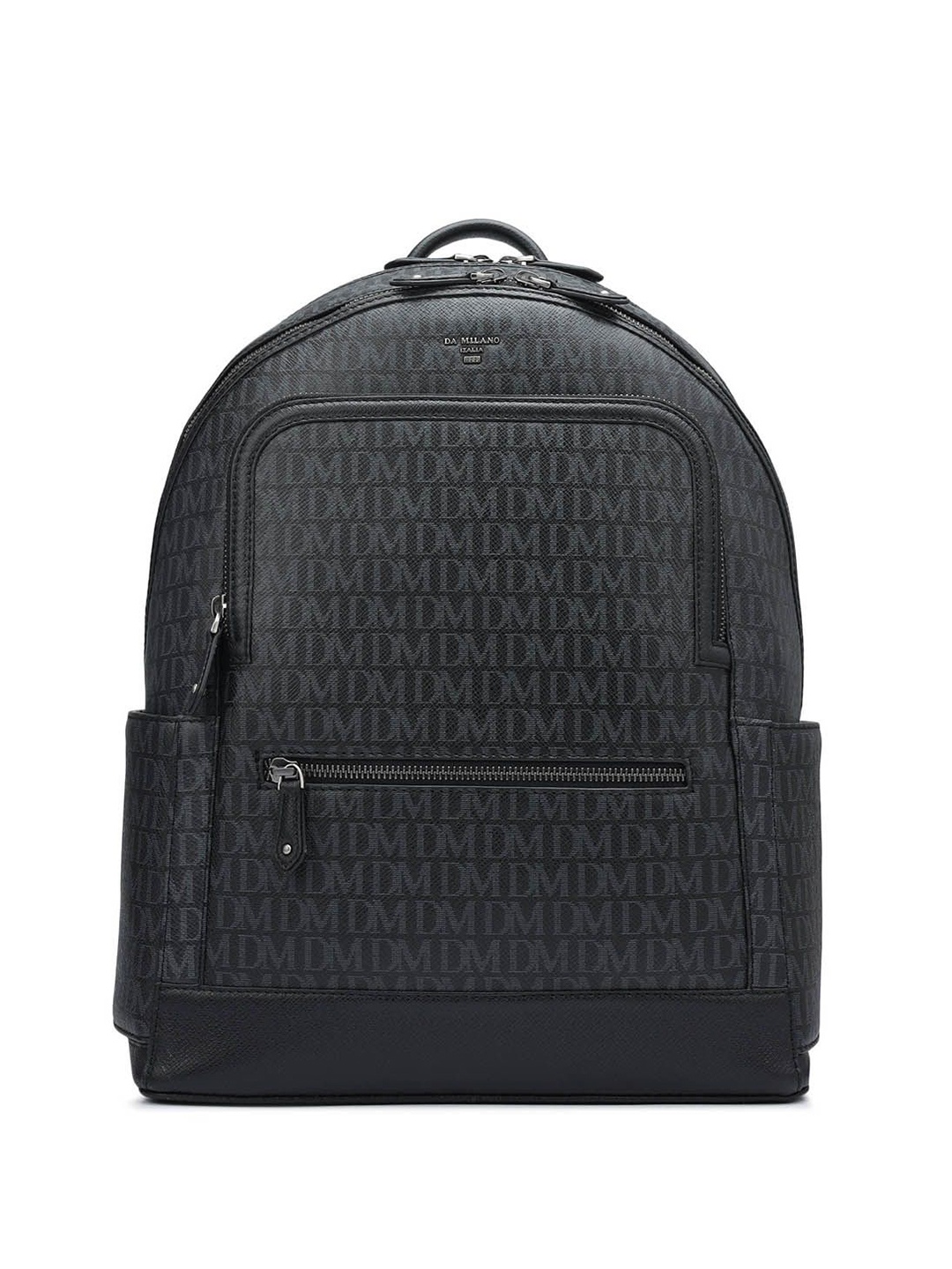 

Da Milano Men Typography Print Backpack, Black