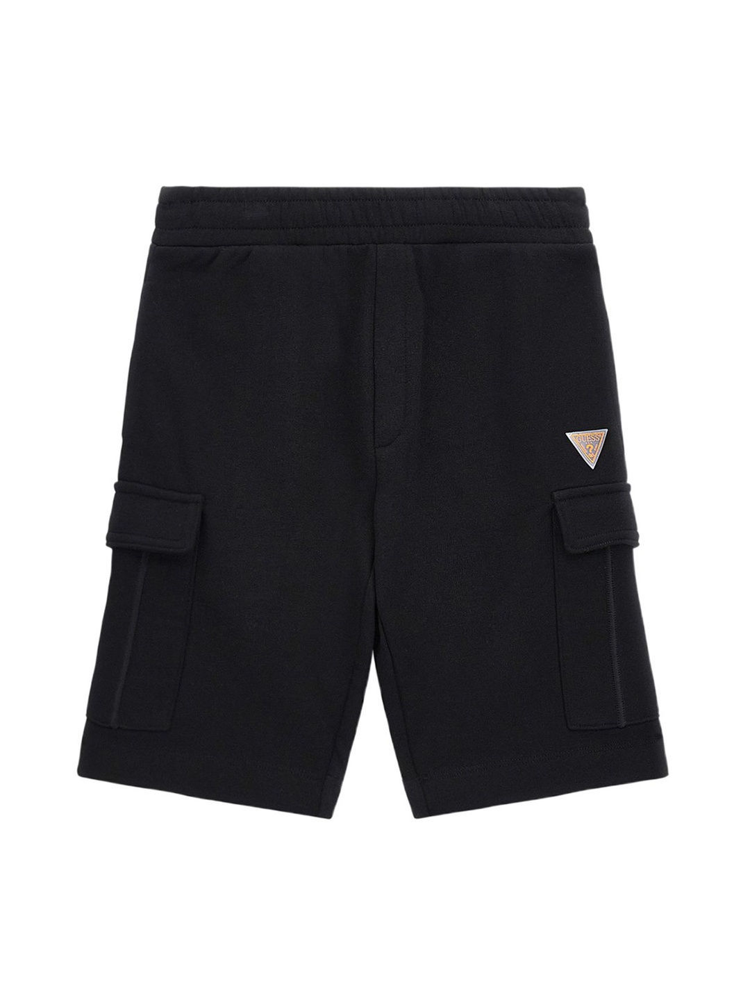 

GUESS kids Boys Mid-Rise Shorts, Black