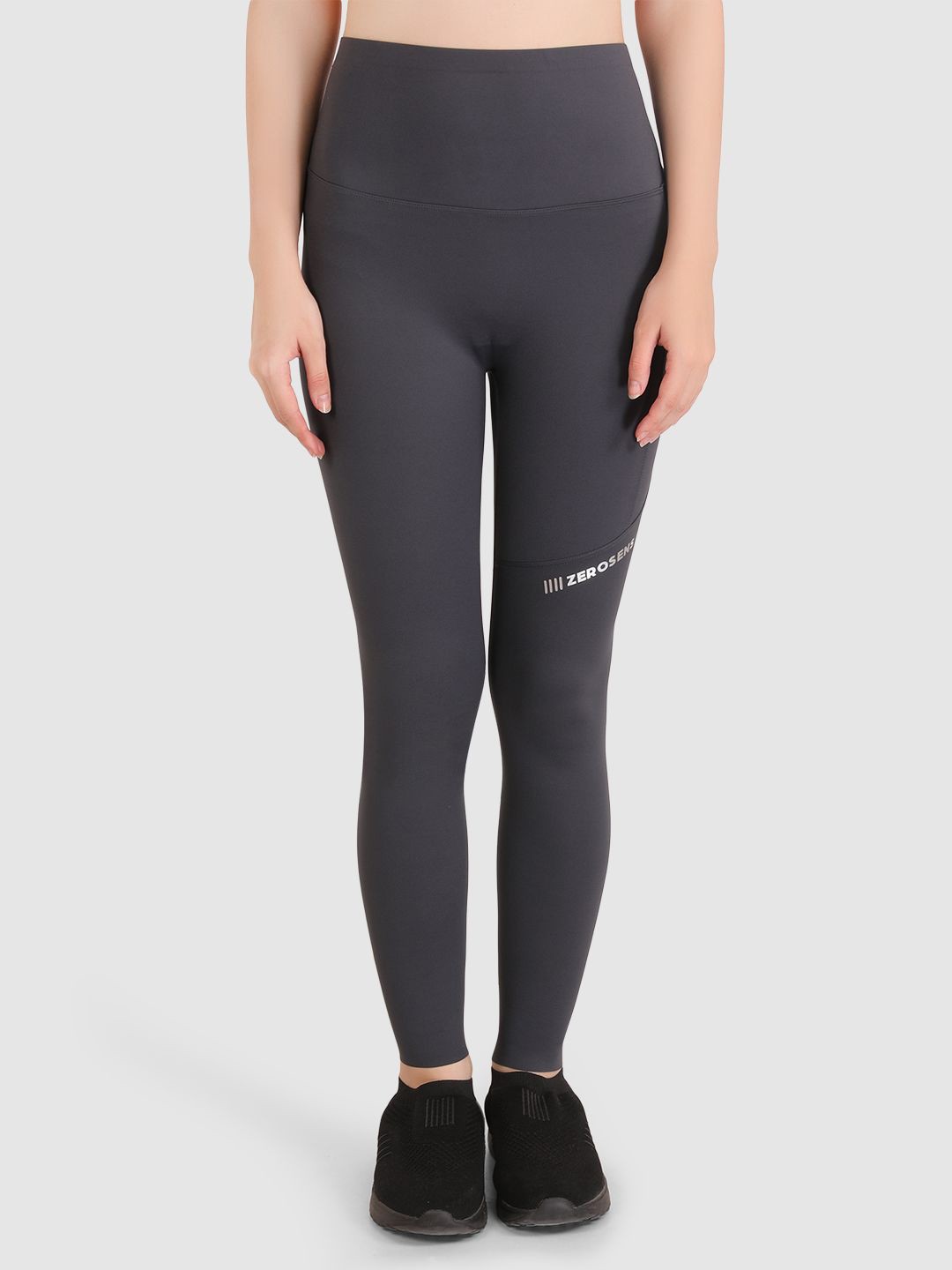 

BRACHY Women Solid Ankle-Length Tights, Grey