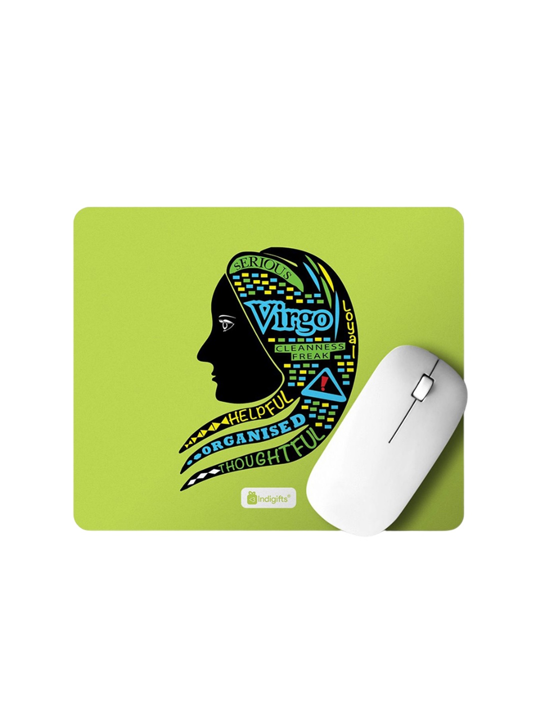 

Indigifts Green & Black Printed Mouse Pad