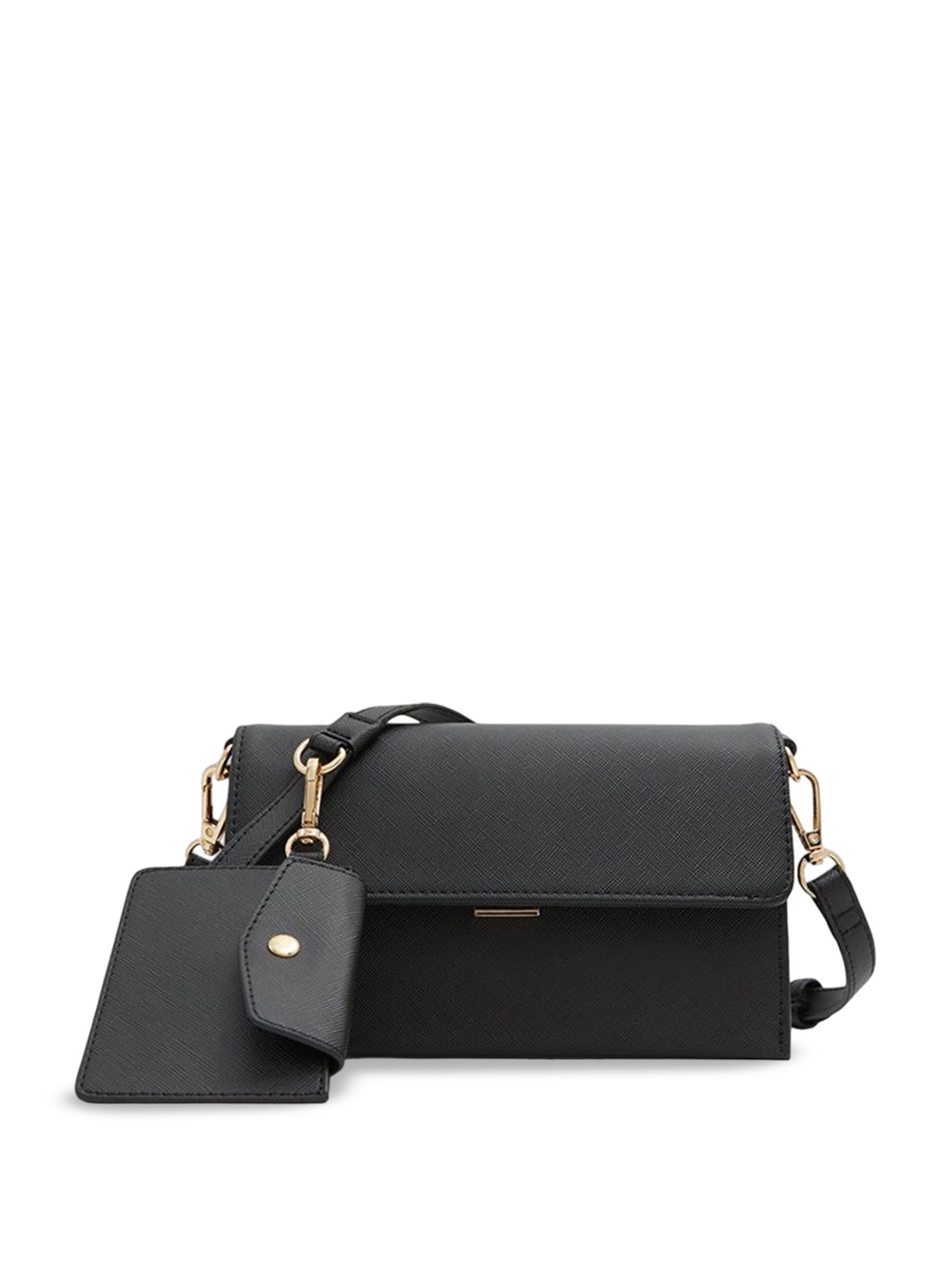 

Call It Spring Women PU Structured Handheld Bag with Tasselled, Black