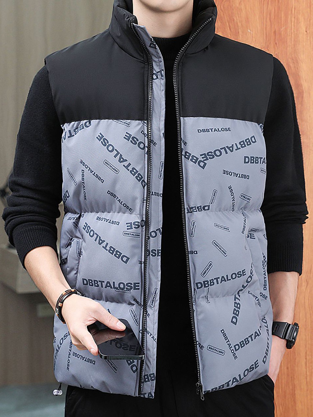 

StyleCast x Revolte Printed Lapel Collar Jackets, Grey