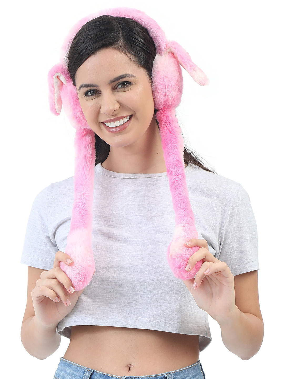 

FabSeasons Women Fur Hairband, Pink