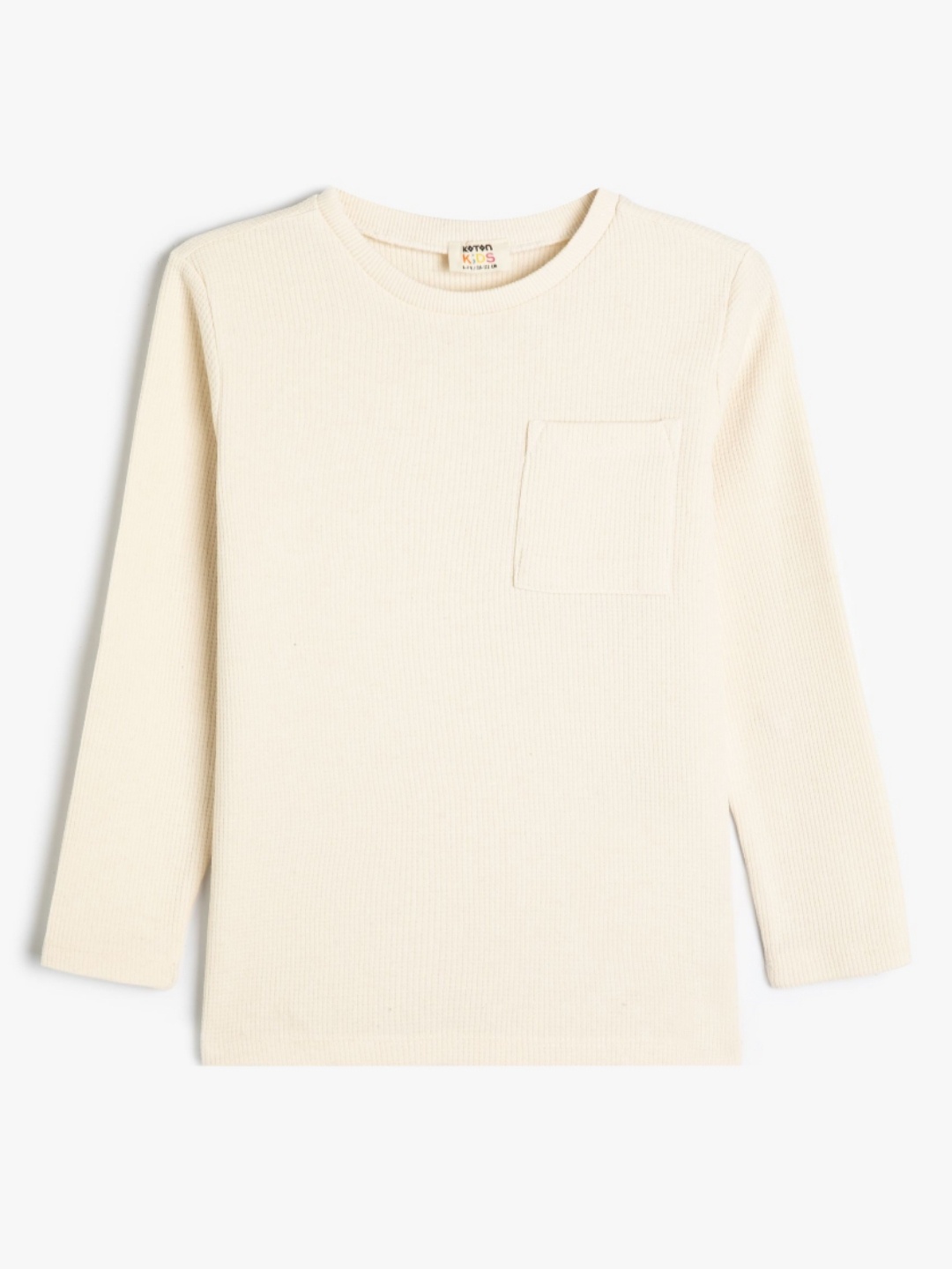 

Koton Boys Solid Round Neck Cotton T-shirt, Beige